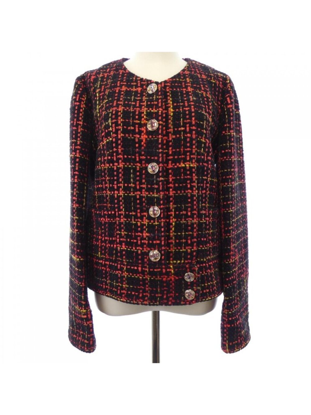 Chanel Collarless Jacket Black